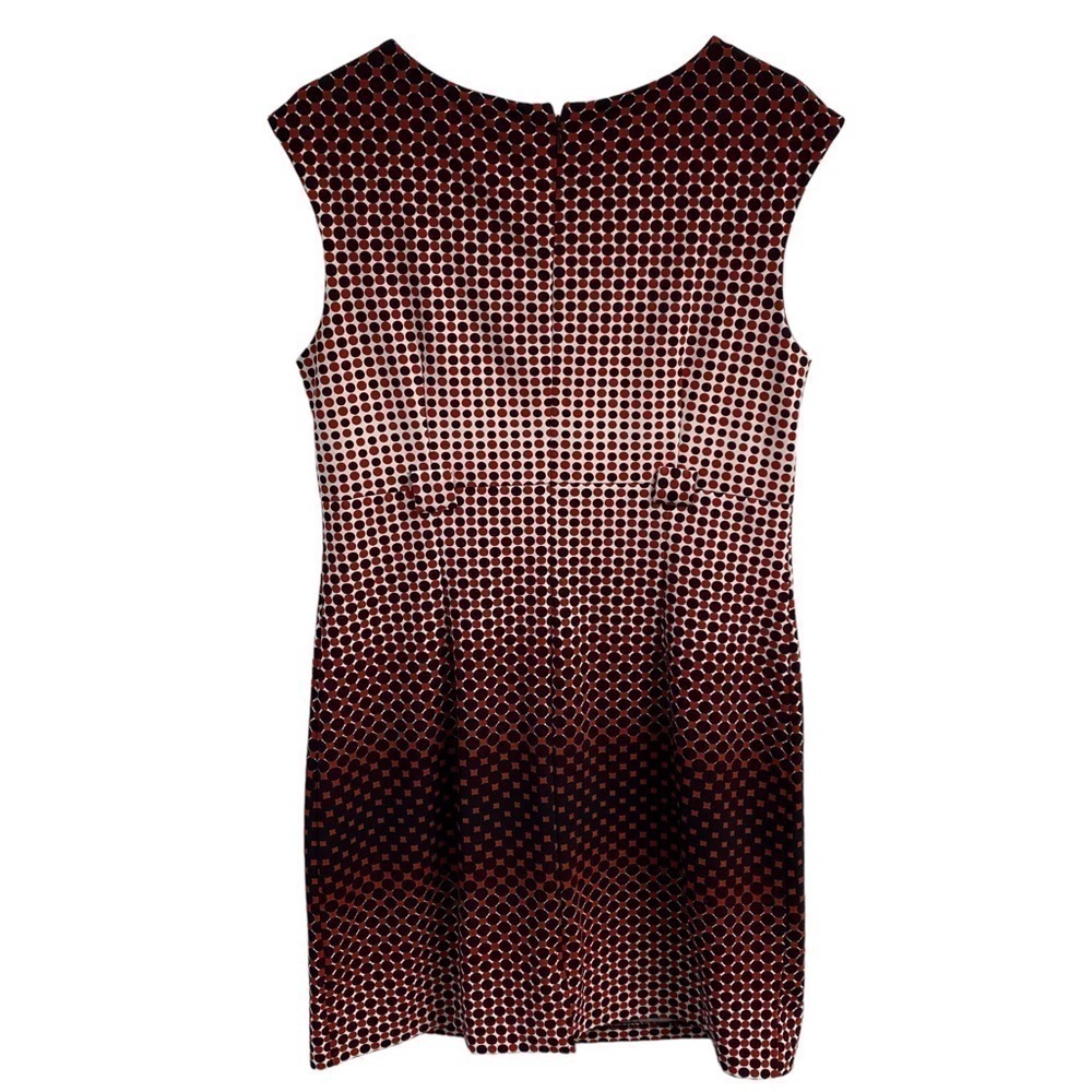 ILE New York Sheath Fitted Straight Silhouette Geometric Print Ombré Sleeveless - Picture 3 of 9
